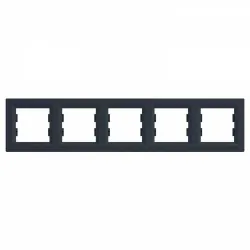 Viiene raam Schneider Electric Asfora, must v.