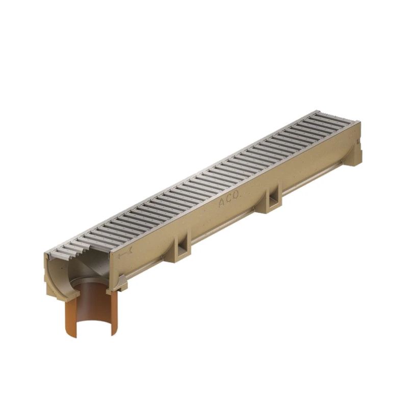 Kanāls ar zn režģi un izvadu d110 100cm