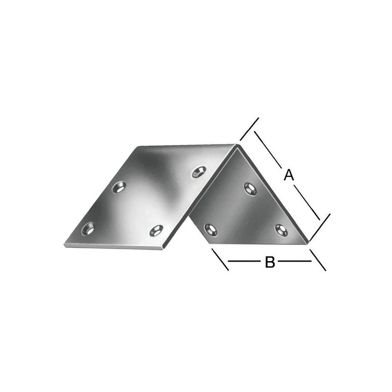 Leņķis izturīgs 40x40mm balts