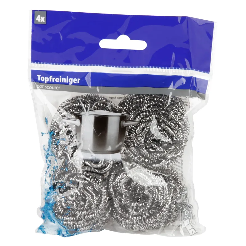 Metāla švamme, 5 cm, metāls, 4 gab.