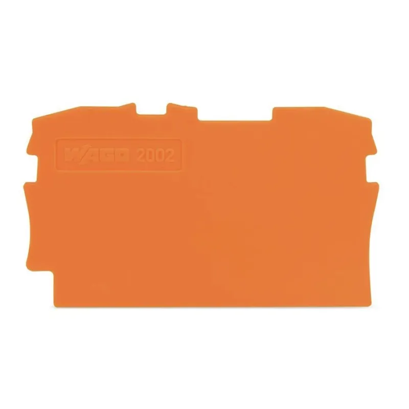 Savienojums Wago End Plate 0.8 Mm, oranža krās.