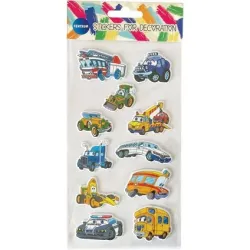 Наклейка Centrum Puffy, 1 - 3 см x 1 - 3.5 см, многоцветный