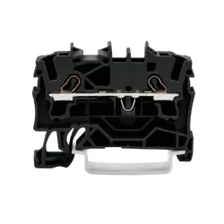 Savienojums Wago 2-pole Terminal Block 2.5 MM2, 2.5 mm², melna krās.