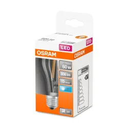 Spuldze Osram LED, E27, balta krās., E27, 6.5 W, 806 lm
