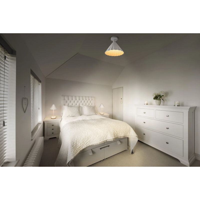 Lampa griestu ledvance pupl e27 balta