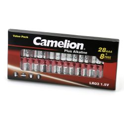 Baterijas camelion plus aaa b36,28+8,alk