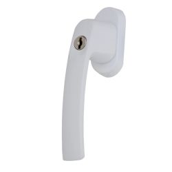 Rokturis ar slēdzeni logiem, balts