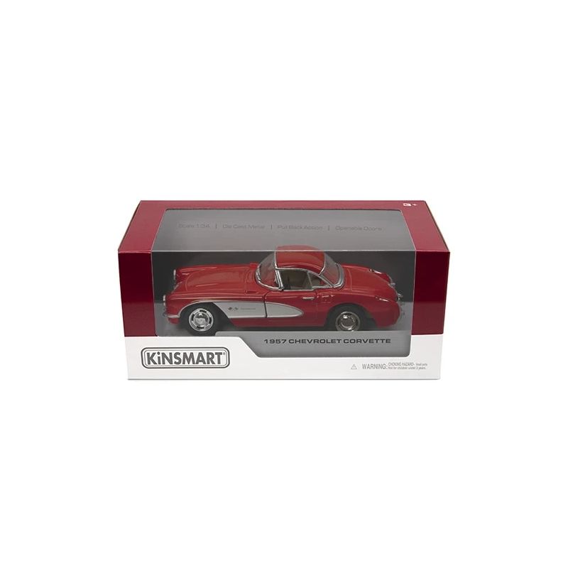 KINSMART Miniatūrais modelis - 1957 Chevrolet Corvette, izmērs 1:34