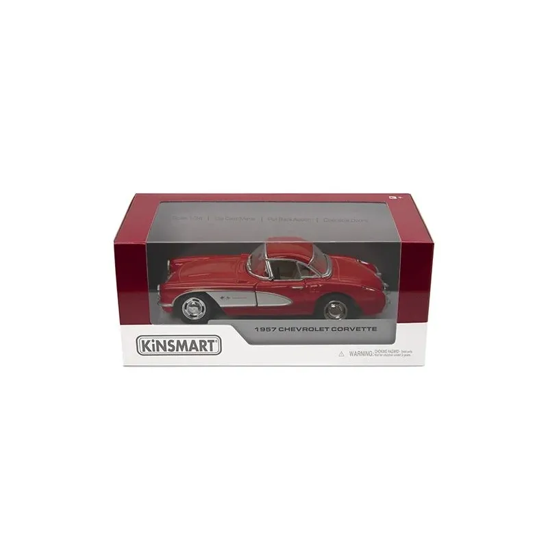 KINSMART Miniatūrais modelis - 1957 Chevrolet Corvette, izmērs 1:34