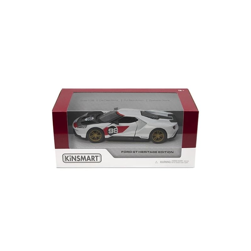 KINSMART Miniatūrais modelis - 2017 Ford GT ,Heritage Edition,, izmērs 1:38