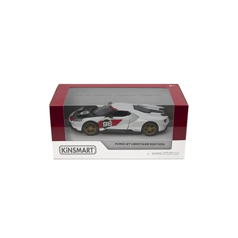 KINSMART Miniatūrais modelis - 2017 Ford GT ,Heritage Edition,, izmērs 1:38