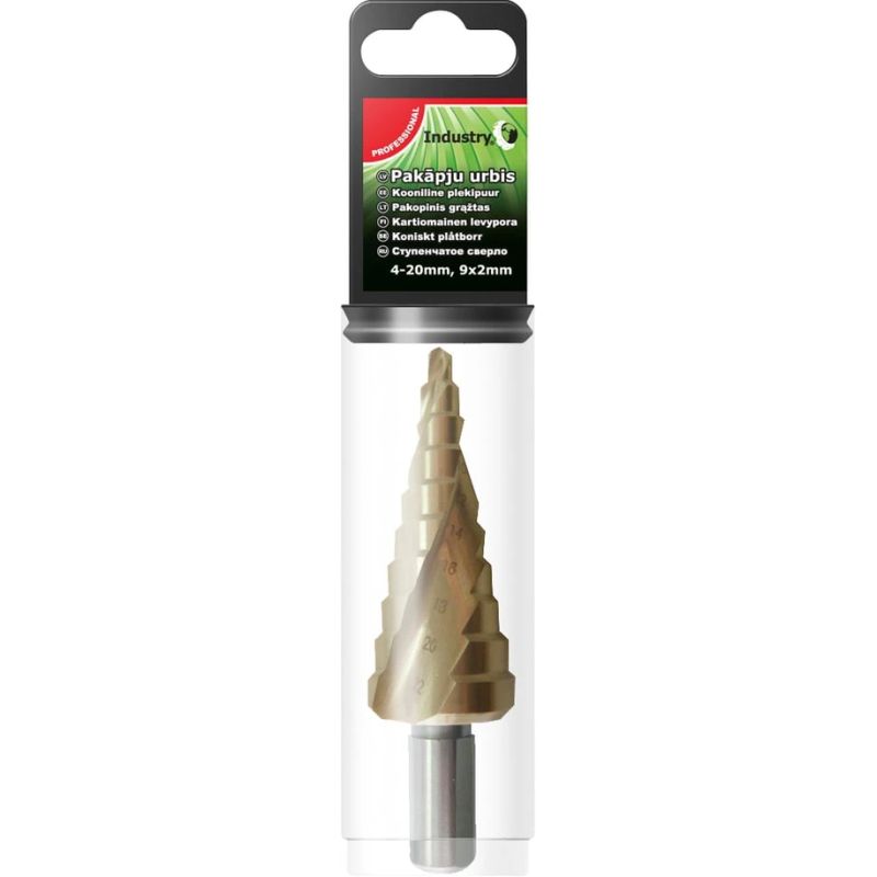 Pakāpjurbis m2 hss titāna 4-30mm, 14x2mm