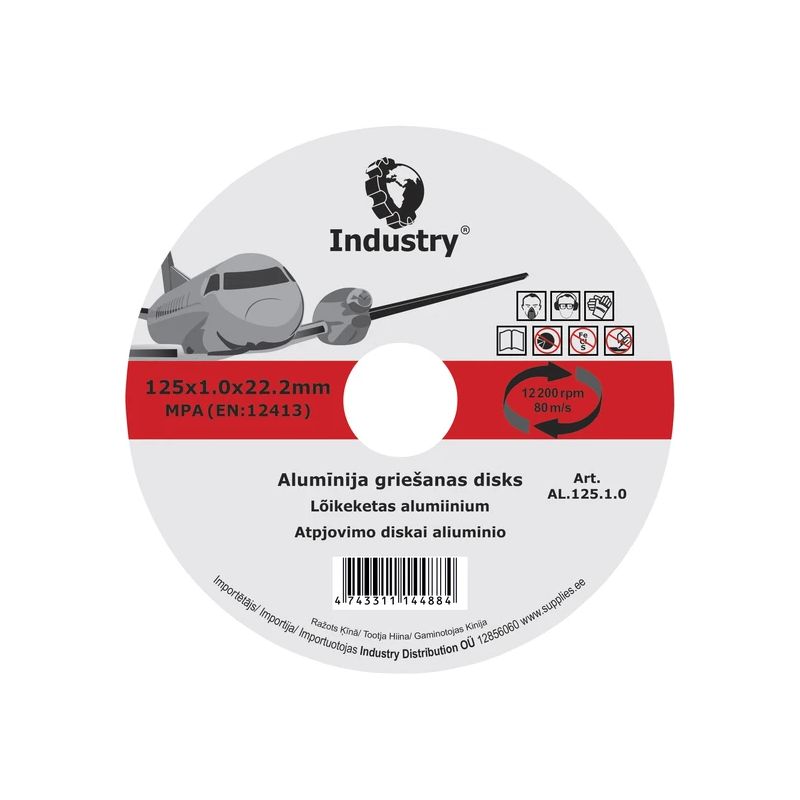 Griežamais disks alumīn., 125x1.0x22.2mm