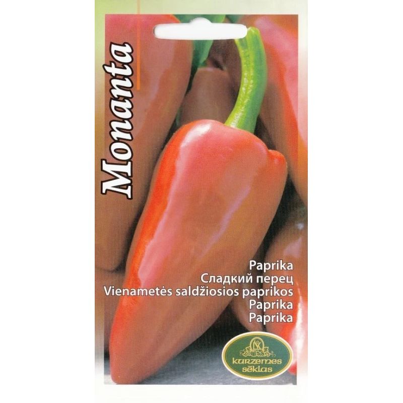 Sēklas paprika monanta