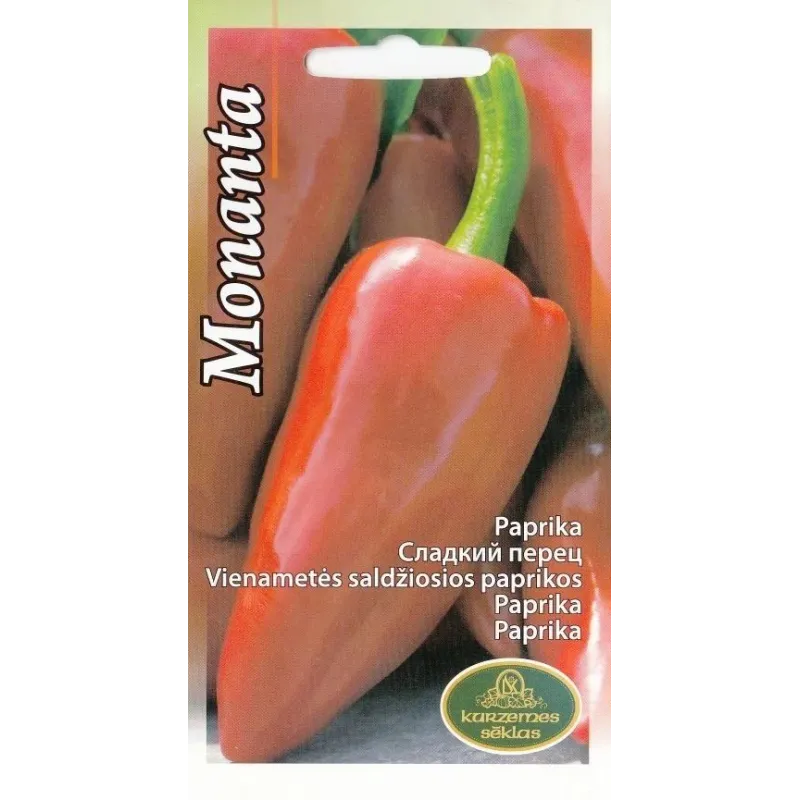 Sēklas Kurzemes sēklas, paprika Monanta, 0.5 g