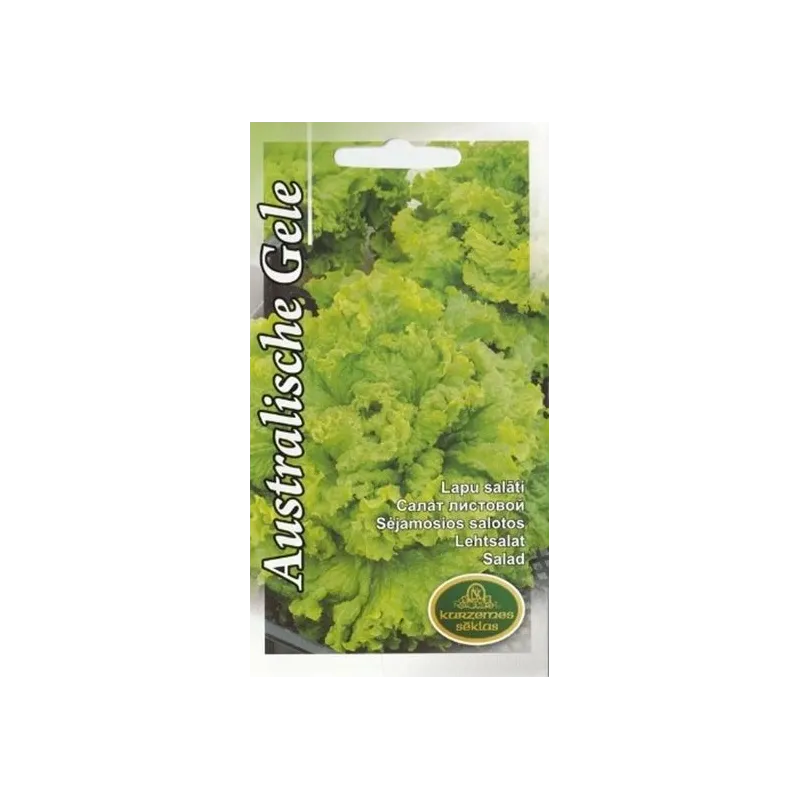 Sēklas Kurzemes sēklas, salāti Australische Gele, 2 g