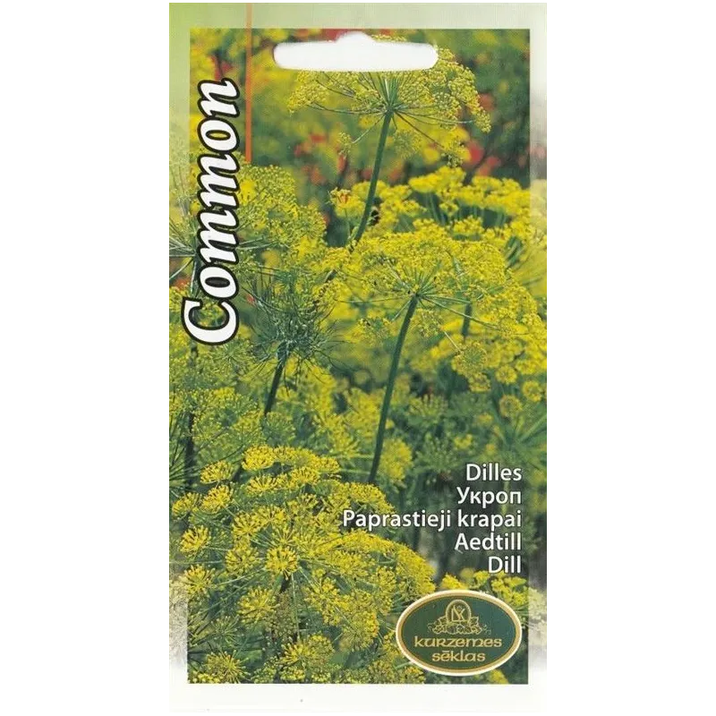 Sēklas Kurzemes sēklas dilles Dill Common, 8 g