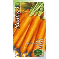 Sēklas Kurzemes sēklas, burkāns Nantes 3, 3 g