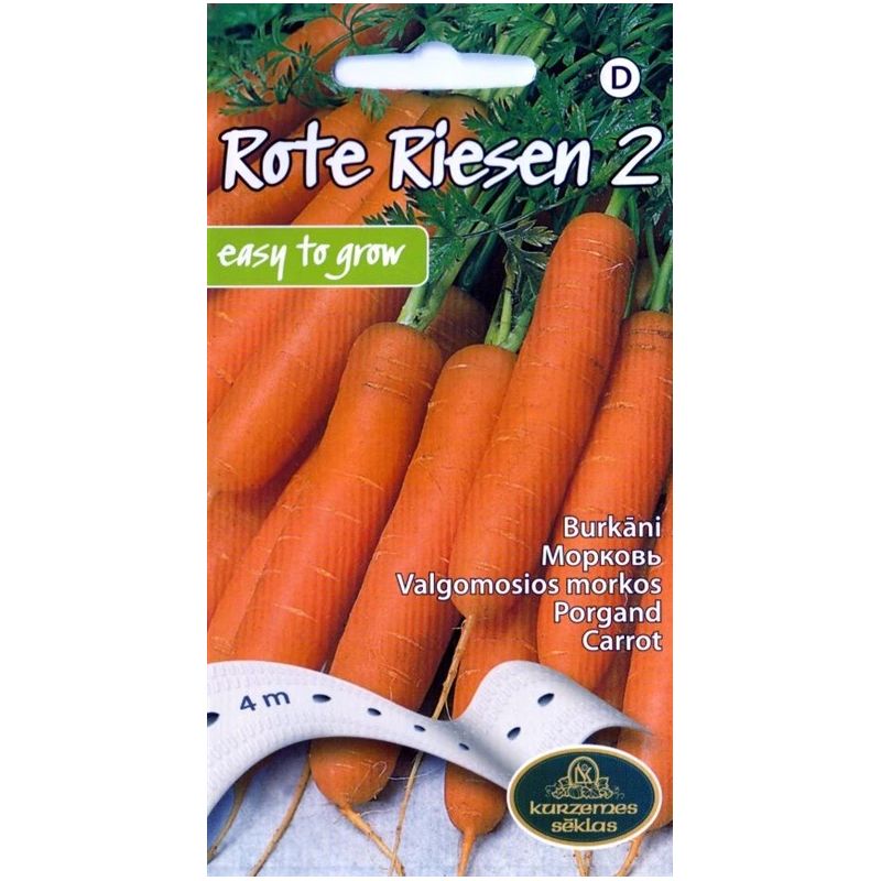 Sēklas burkāni rote riesen 2