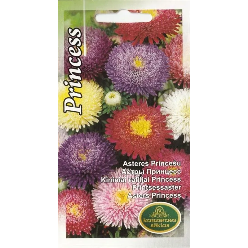 Sēklas Kurzemes sēklas asteres Princess, 0.5 g