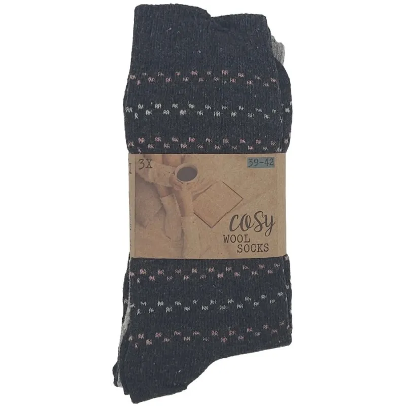 Sieviešu zeķes 113-39-42, ,krāsa-dizains tiek izvēlēts nejauši,, 39-42, 3 gab.