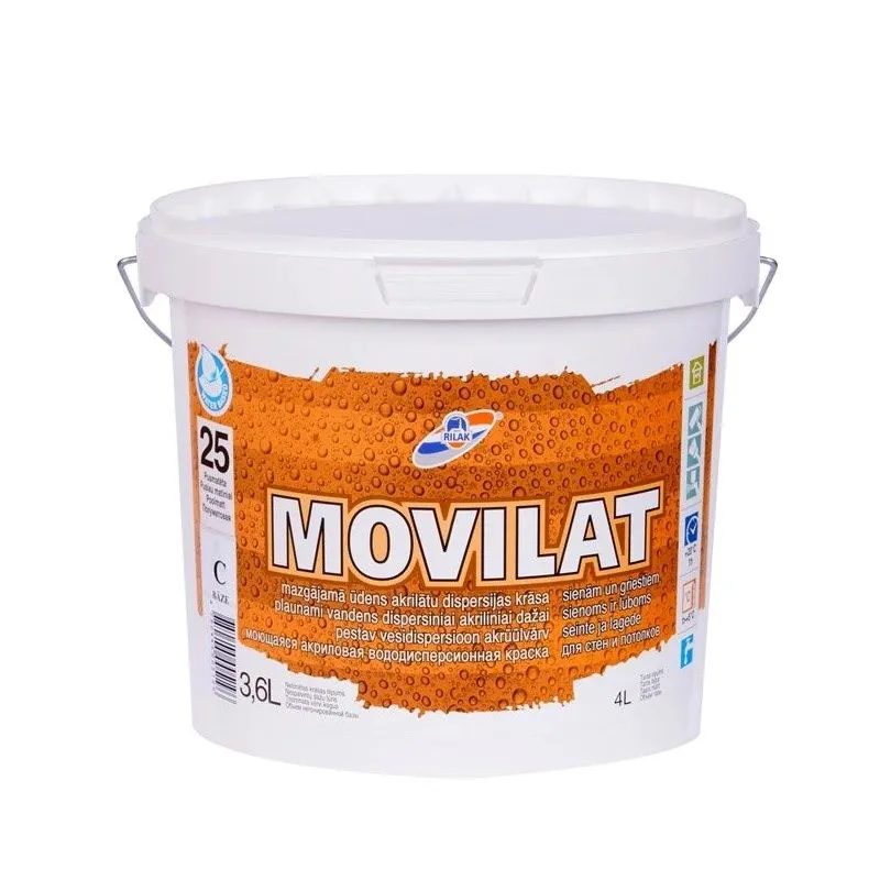 Krāsa Rilak, emulsija, pus-matēts, 3.6 l