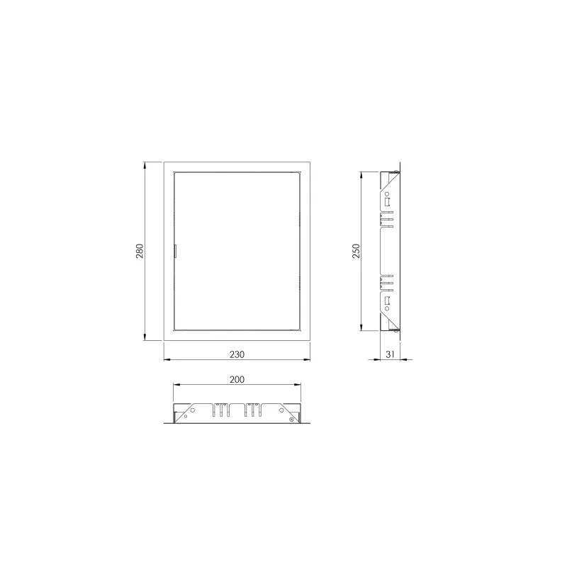Revīzijas lūka, 250 mm x 200 mm