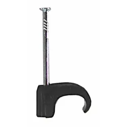 Kabeļu turētājs Baltplast, 4 - 6 mm, melna krās., 25 gab.