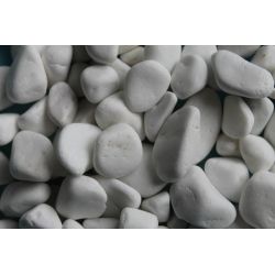 Dekoratīvie oļi 10-20mm 20kg balts