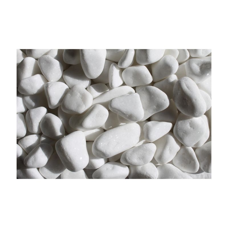 Dekoratīvie oļi 08340 5-12mm 20kg balts