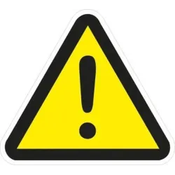 Brīdinājuma zīme, 12 cm x 12 cm