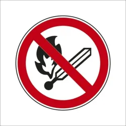 Запрещающий знак, 10 см x 10 см