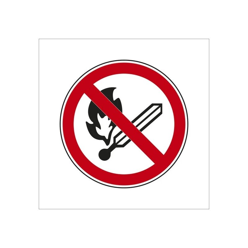 Zīme smēķ. un atklāta liesma aizl. d10