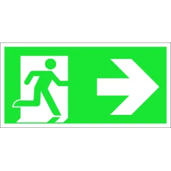 Evakuācijas zīme LUTLLL20, 20 cm x 10 cm