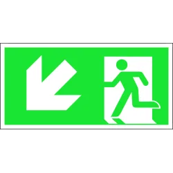 Знак эвакуации LNTLK20, 20 см x 10 см