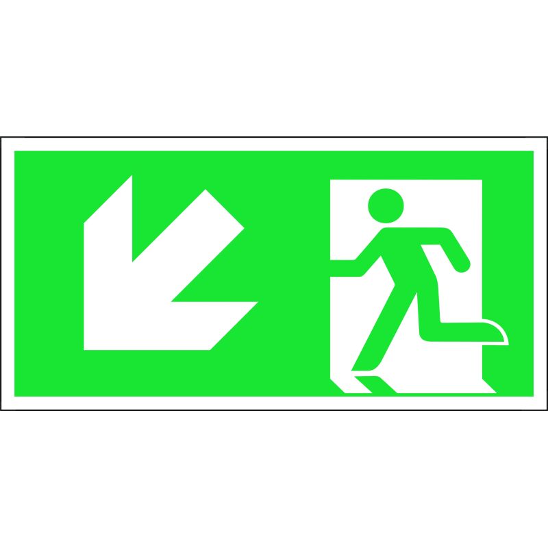 Norāde virziens uz leju pa kreisi 20x10