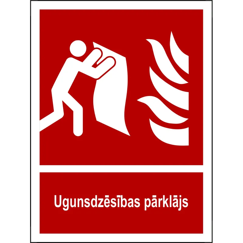 Ugunsdrošības zīme LUUPT15X10, 15 cm x 10 cm