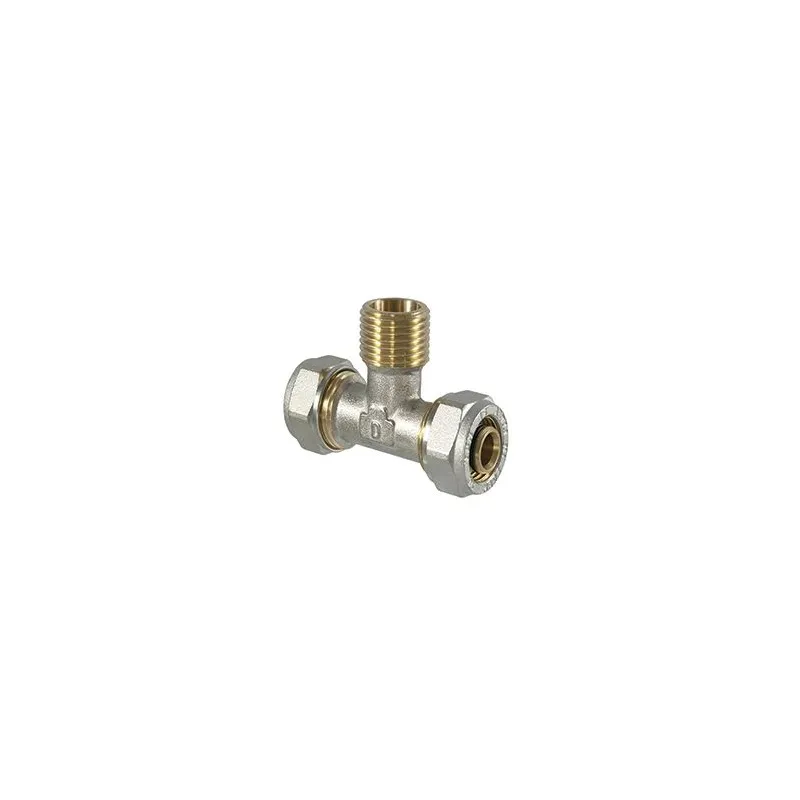 Savelkams trejgabals TDM Brass 1060, 90 °, 32mm x 1, misiņš-niķelis