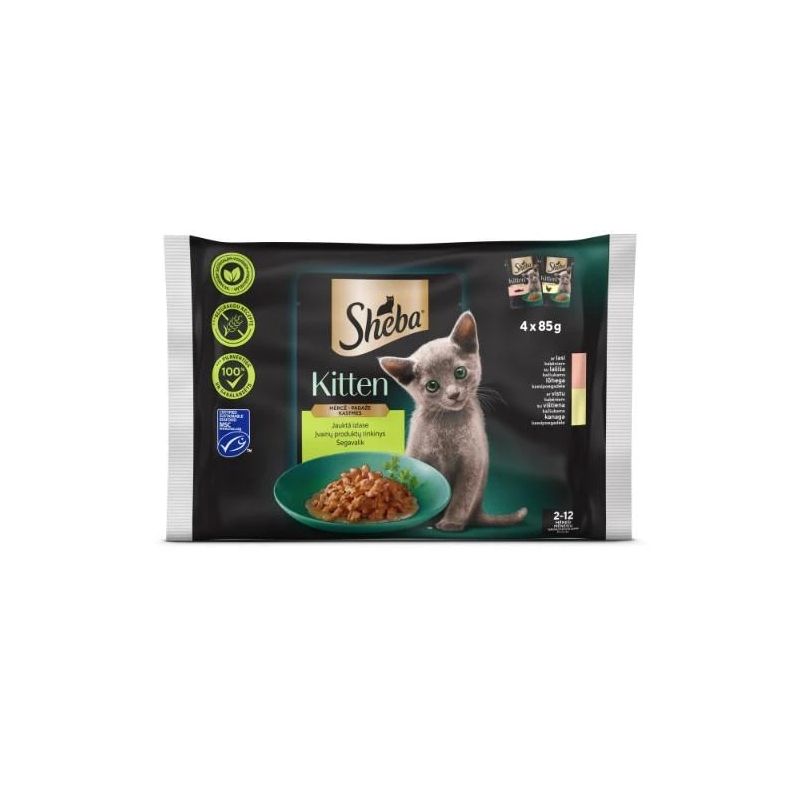 Barība kons.kaķ.sheba daž.garš.mēr.4x85g