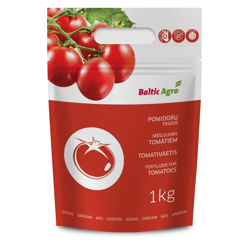 Mēslojums tomātiem Baltic Agro Tomato, granulēts, 1 kg