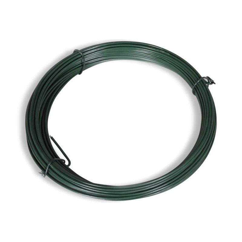 Stieple zn ar pvc 0.8-1.3mm zaļa 30m