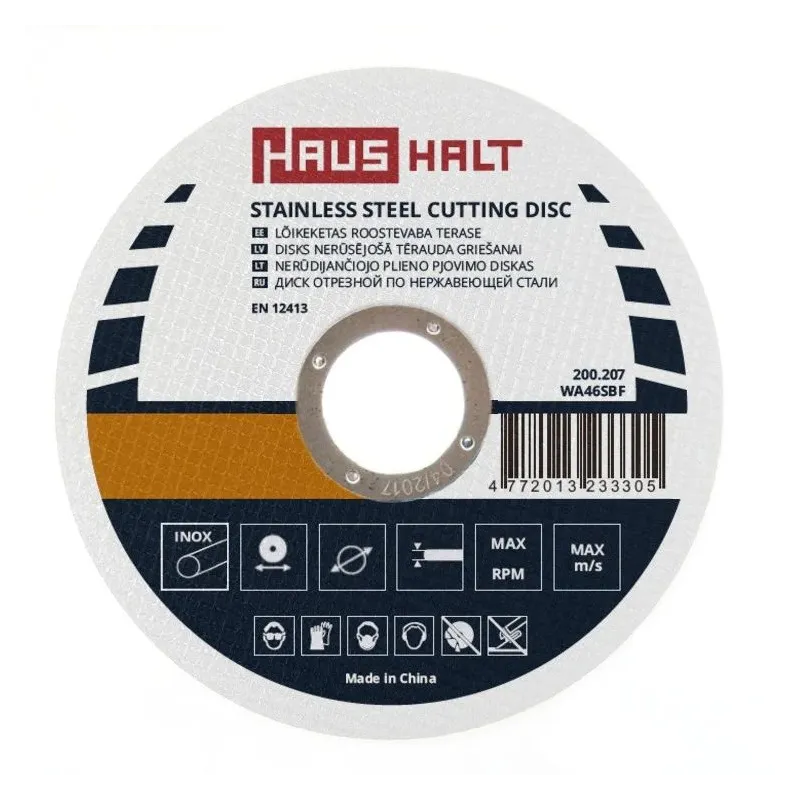 Griešanas disks leņķa slīpmašīnām Haushalt, 115 mm x 1.6 mm x 22.23 mm