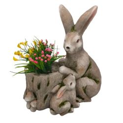 Dek.puķu pods zaķi nfy2001-45 40x26x45cm