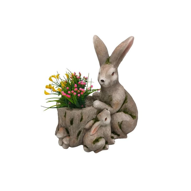 Dek.puķu pods zaķi nfy2001-45 40x26x45cm