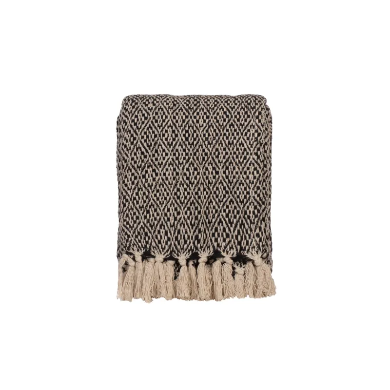 Pledi Domoletti TH220316, balta krās.-melna krās., 125 cm x 150 cm