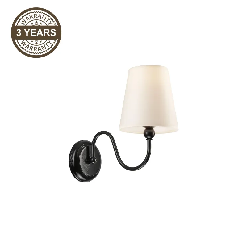 Lampa sienas gala km-1.22 e27 melna