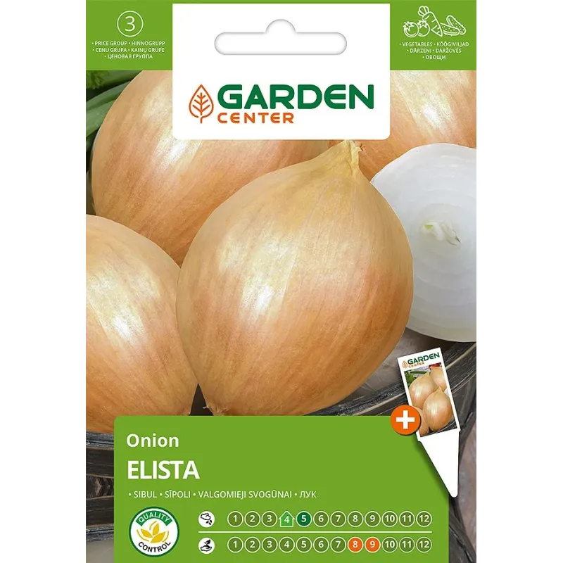 Sēklas Garden Center, sīpoli ELISTA, 0.5 g