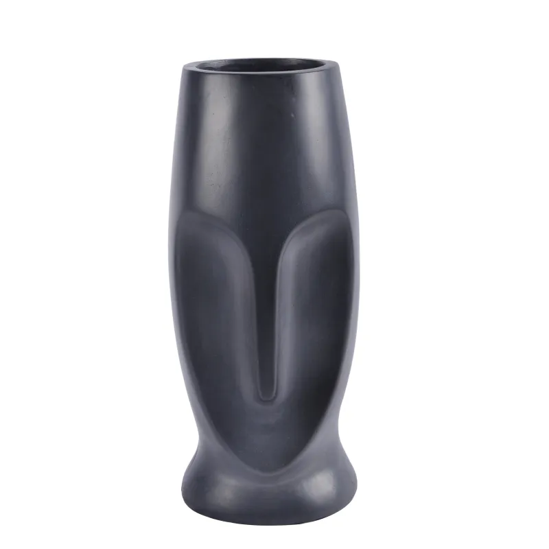 Dekoratīvais puķu pods Seja Garden Center LT34720-PC, 18.5 cm x 17.5 cm x 39.5 cm, melna