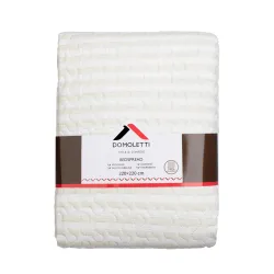 Покрывало Domoletti STRIPES, кремовый-бежевый, 220 см x 220 см