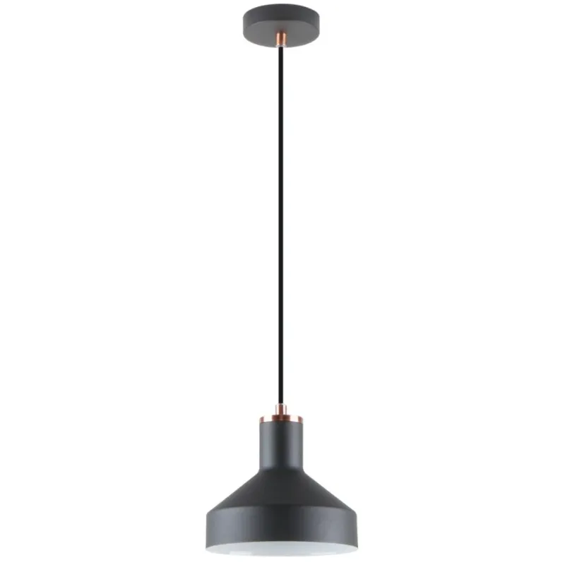 Lampa karināma pori 18cm melna